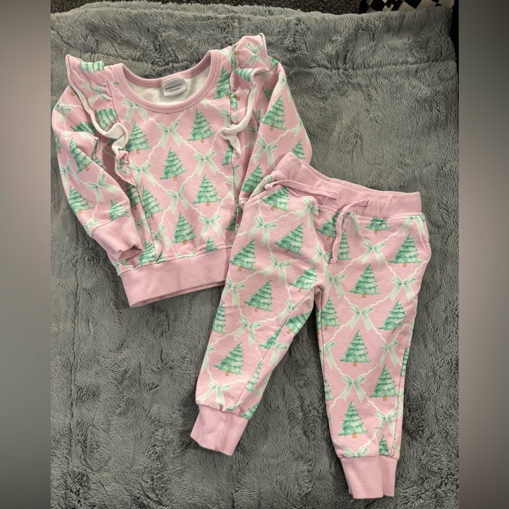 Bums and Roses Ruffle Jogger Set